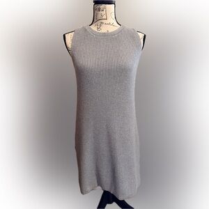 LOFT Gray Knit Tunic Top